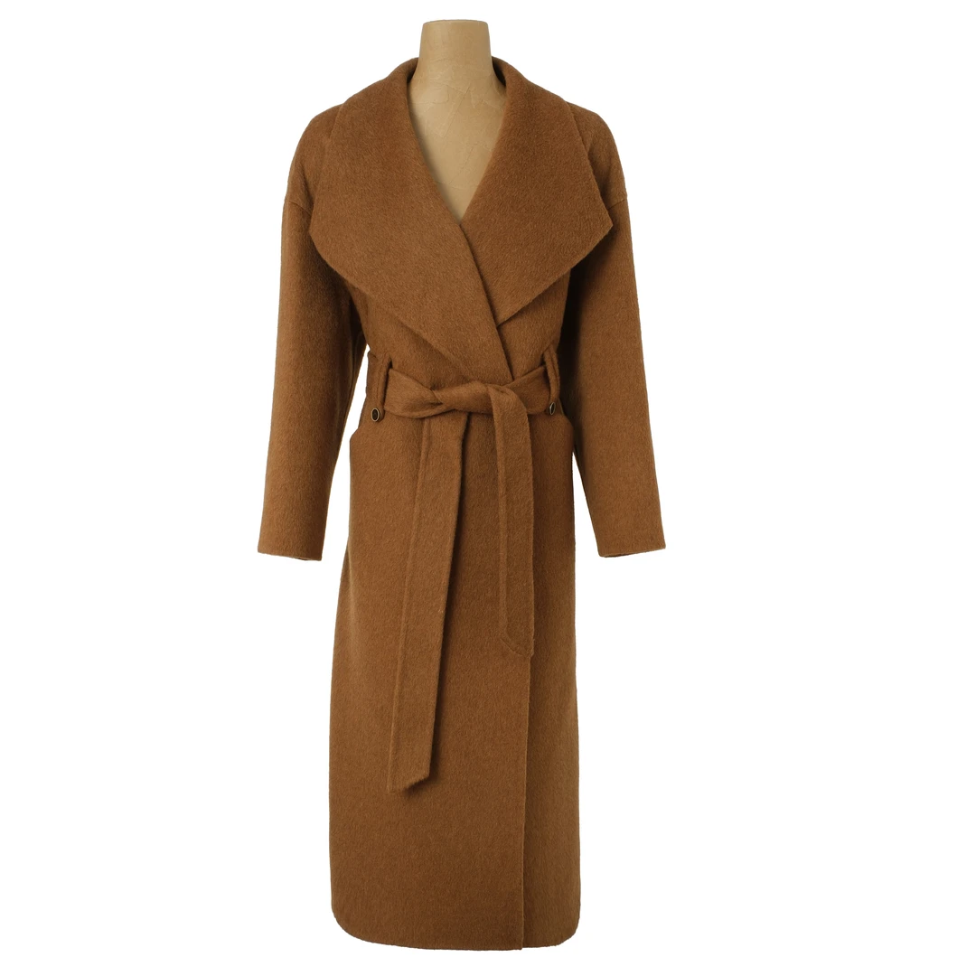 [薄暮私语]秋冬百搭羊毛双面呢高奢保暖羊毛大衣CL20-480