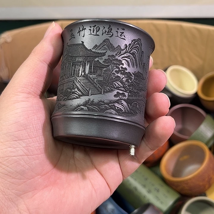 茶杯紫砂全手工紫砂主人杯