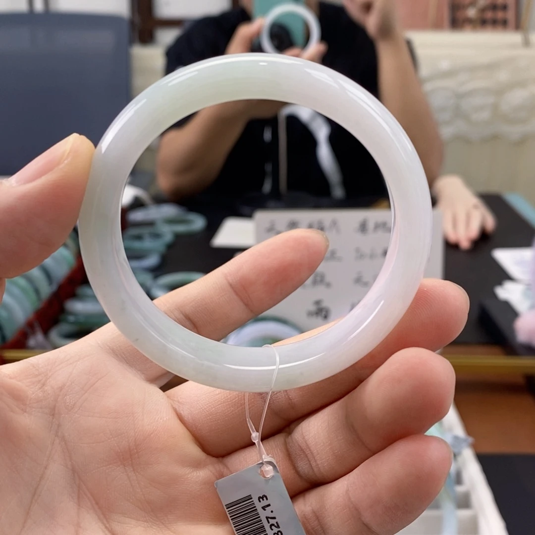 未镶嵌手镯翡翠57-58圈万内种水镯