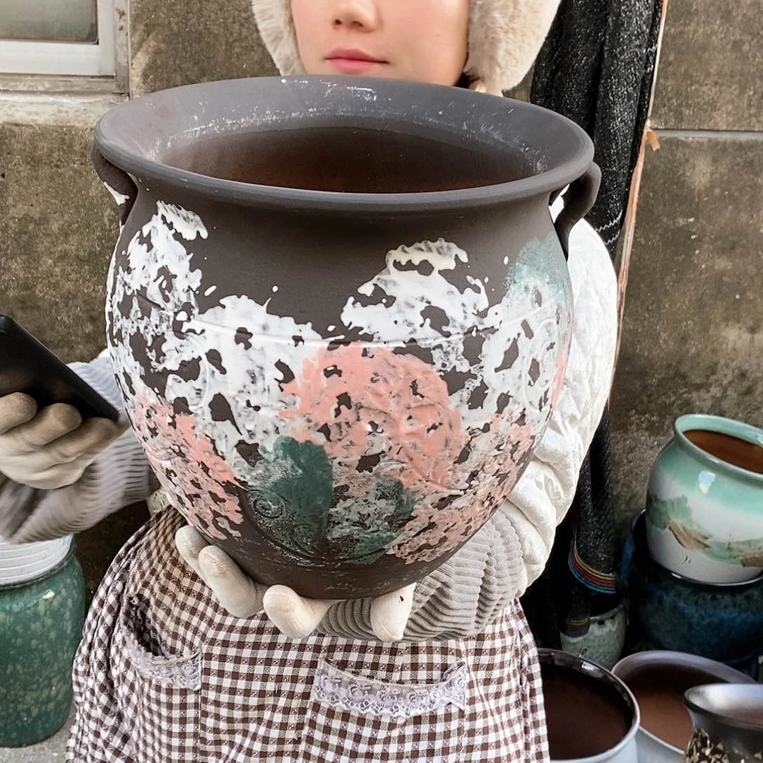 紫砂花盆正品口25高25