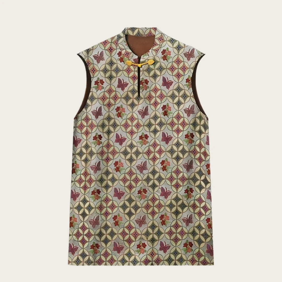 新中式国风宽松休闲提花小衫（T345）