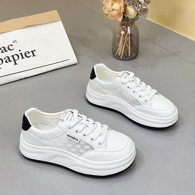 Ou Shi Yuan/欧诗媛秋冬皮面百搭学生板鞋小白鞋335