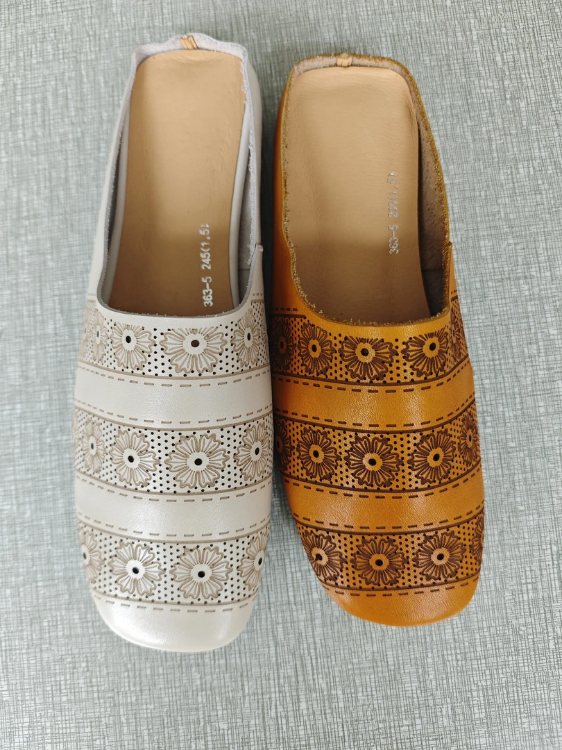 复古包头日常休闲镂空包头拖凉拖春夏欧若精灵风