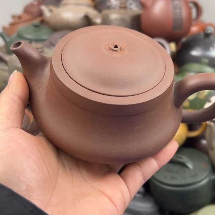 茶壶紫砂紫砂壶钮掉了
