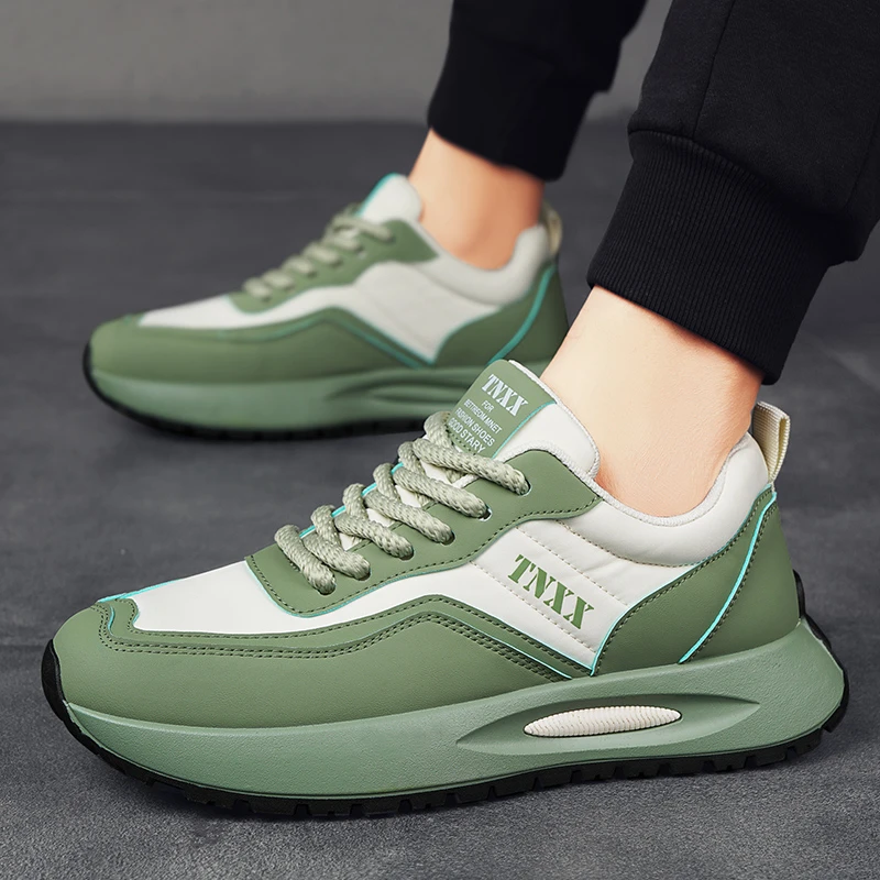 春季男鞋2025新款防滑增高休闲鞋青少年厚底运动鞋百搭时尚休闲鞋