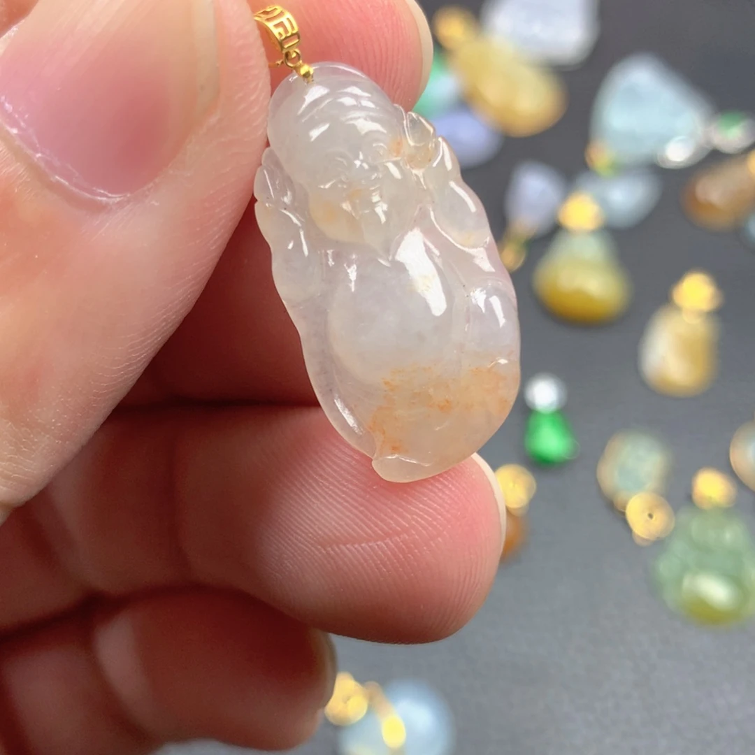 【闪购商品】颈饰18K金镶嵌翡翠翡翠