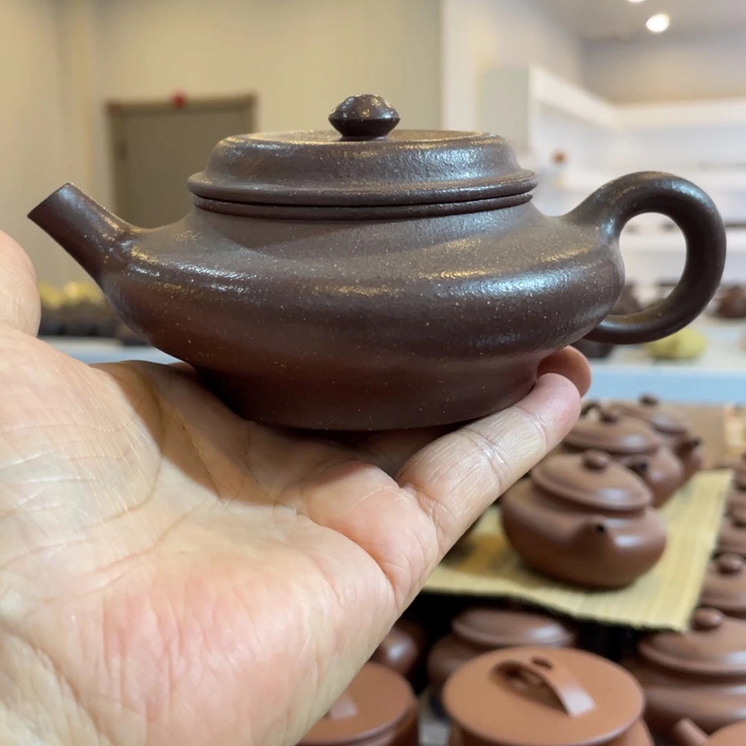 紫砂茶壶平台 底槽清大蕴虚扁170cc