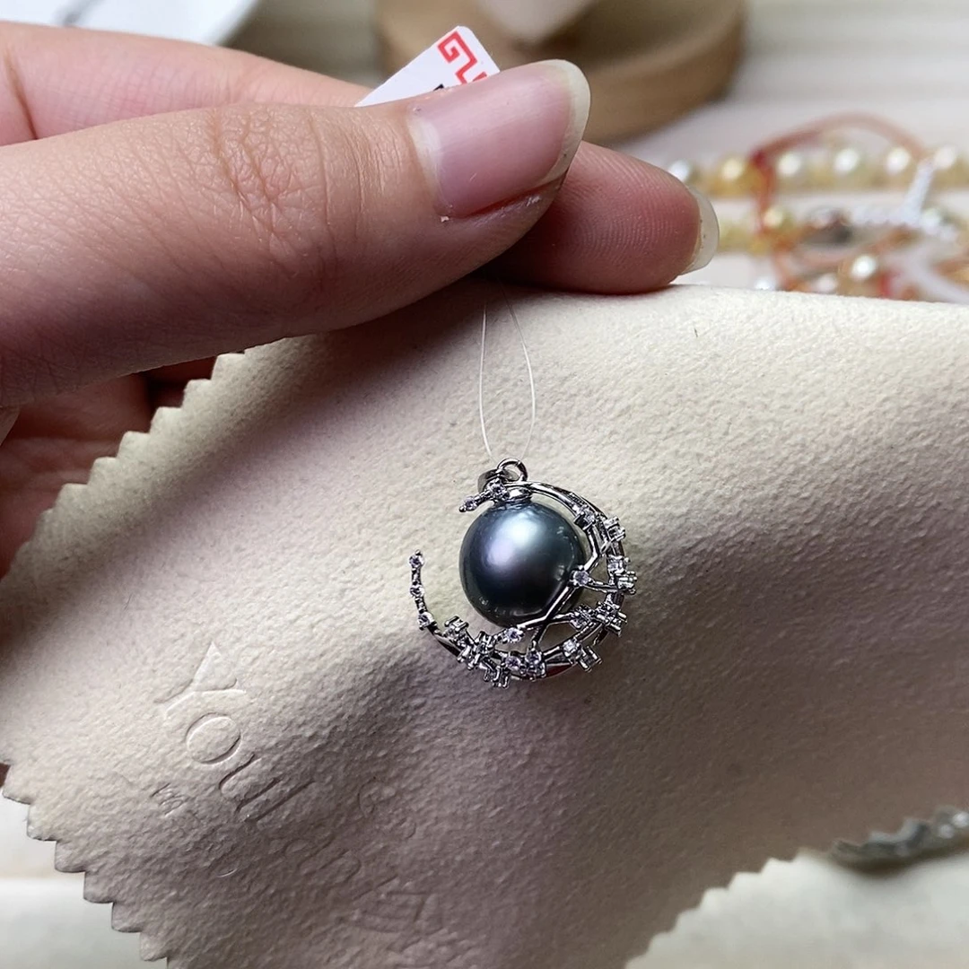 海水珍珠颈饰银S925镶嵌
