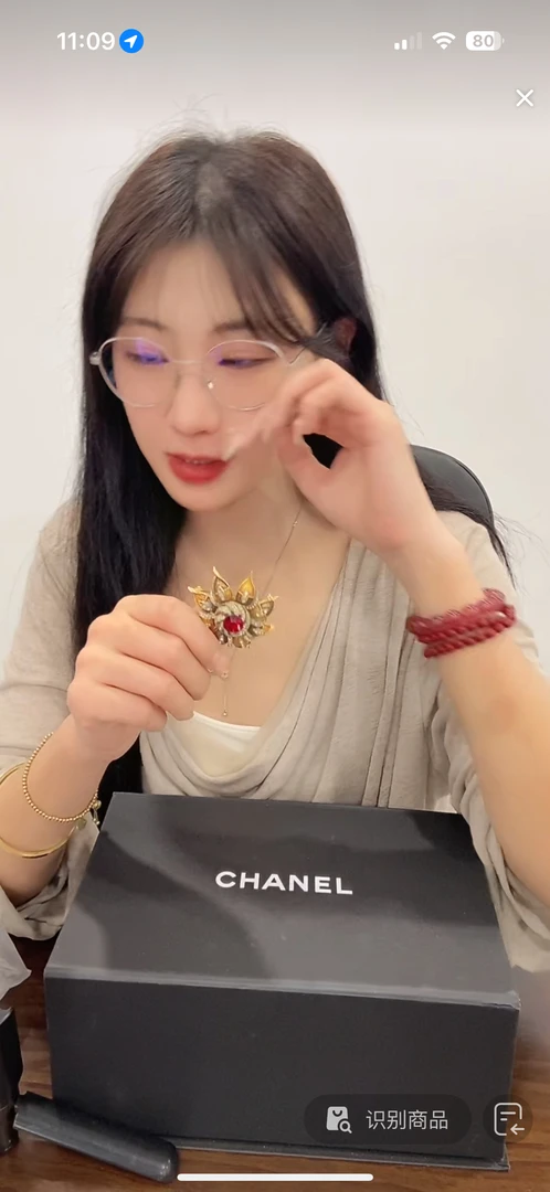 99新 maje 花朵胸针