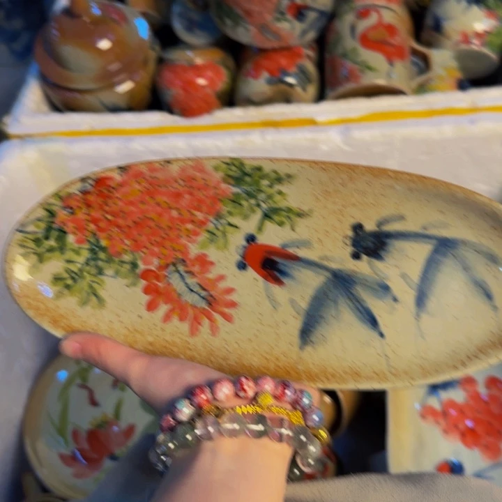 瓷片景德镇陶瓷手工手绘