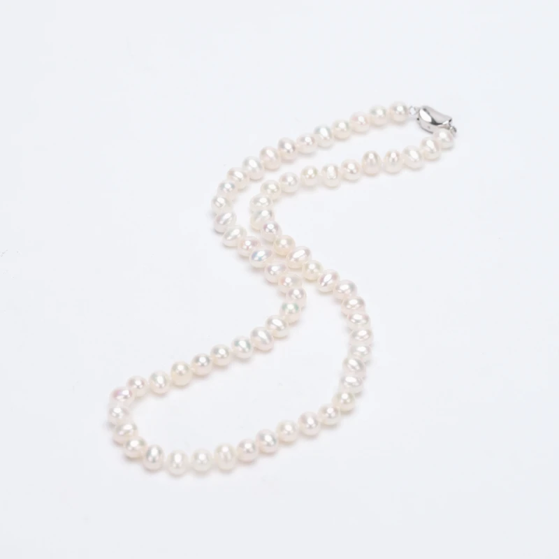 z01329 淡水无核珍珠6-7mm  S925银