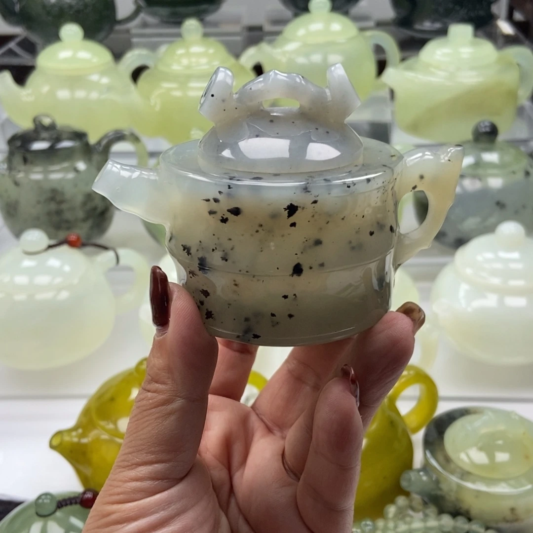 未镶嵌蛇纹石玉壶