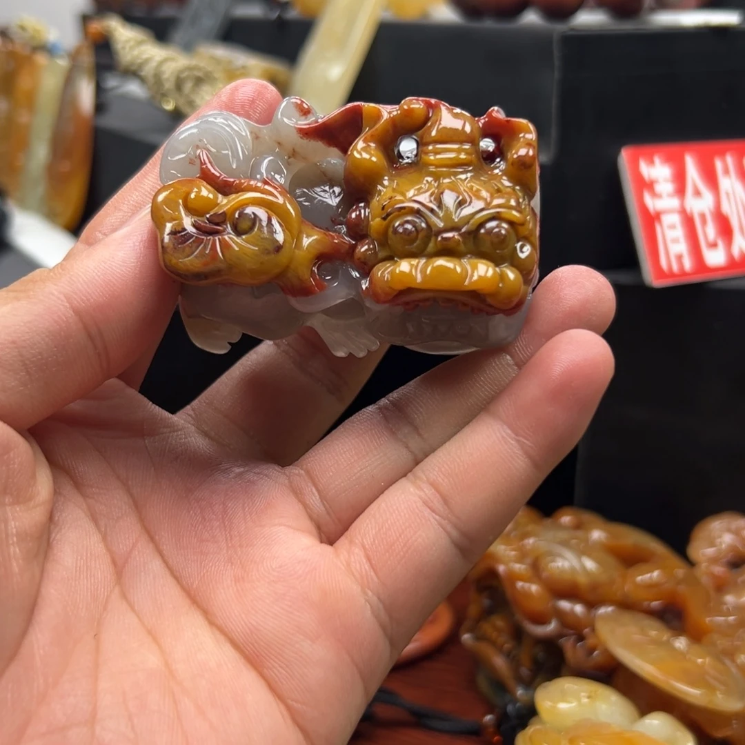 石英质玉（黄龙玉）未镶嵌多样性发货，发其一