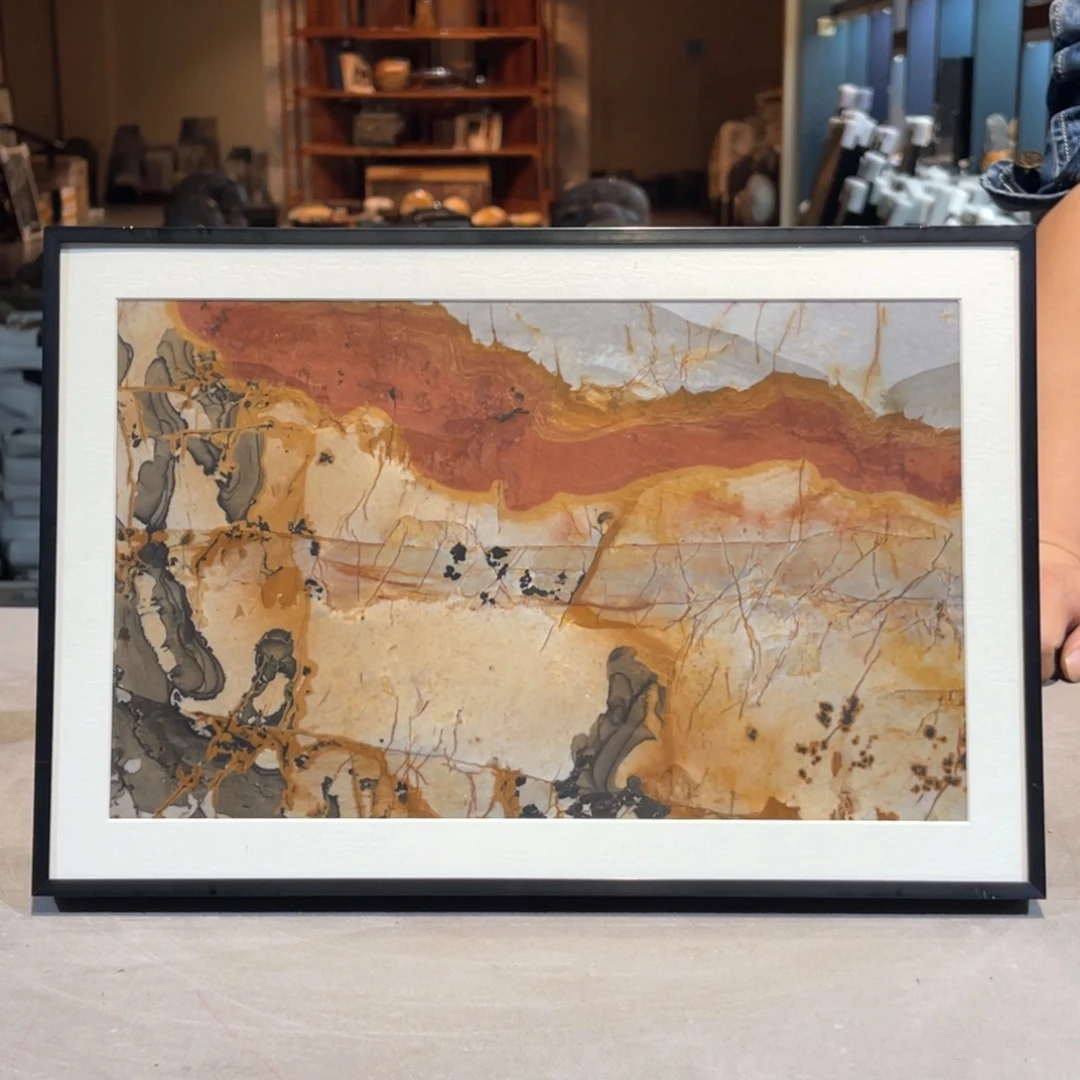 彩石三峡清江画面石