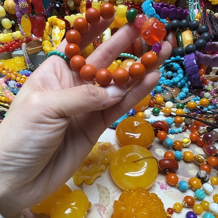 树脂制品?****梦9104橘皮手链