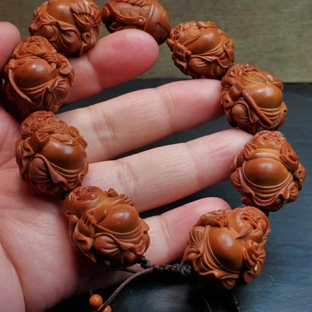 橄榄核雕手串群仙汇