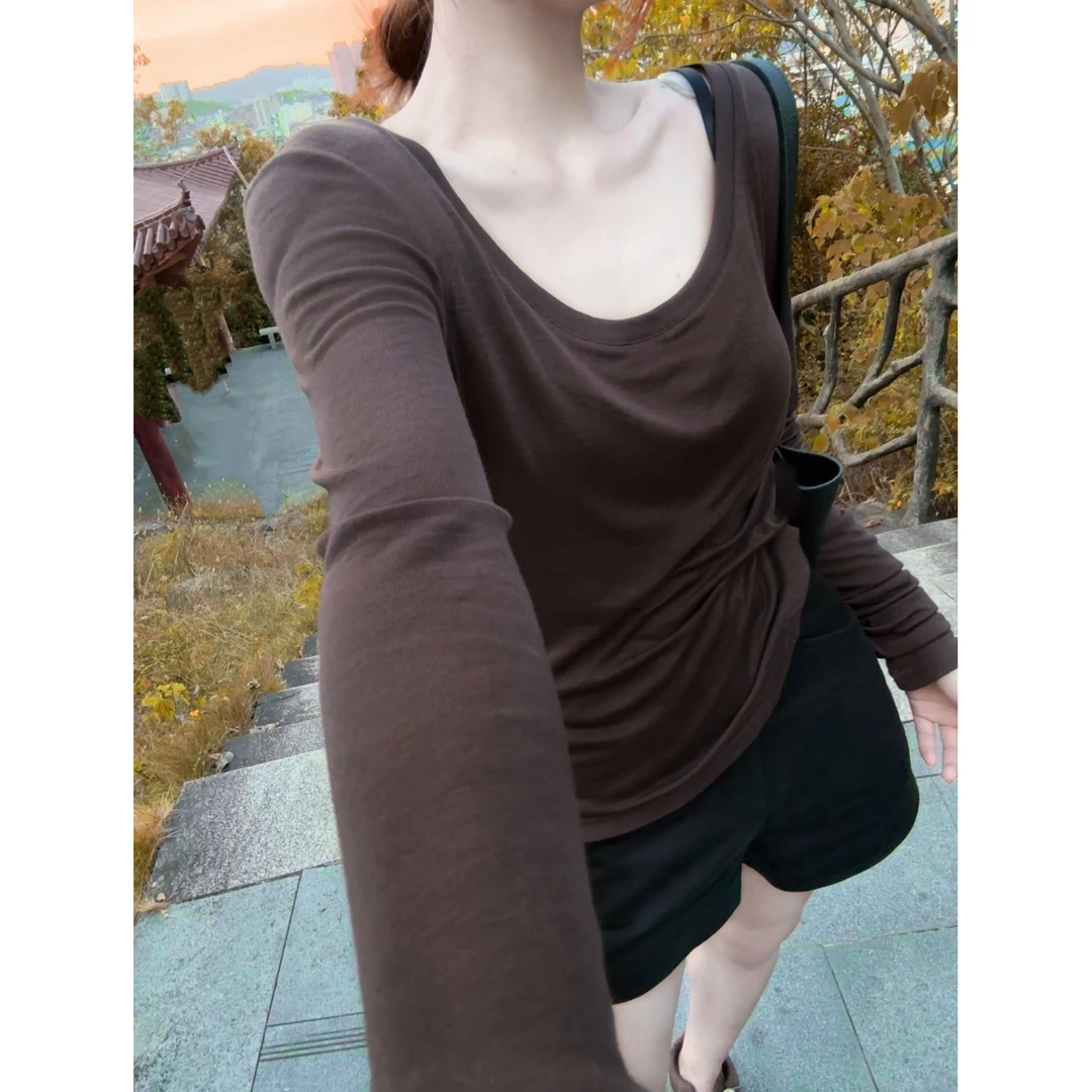 2025夏季新款天丝羊毛轻薄显瘦微透夏季防晒长袖T恤女