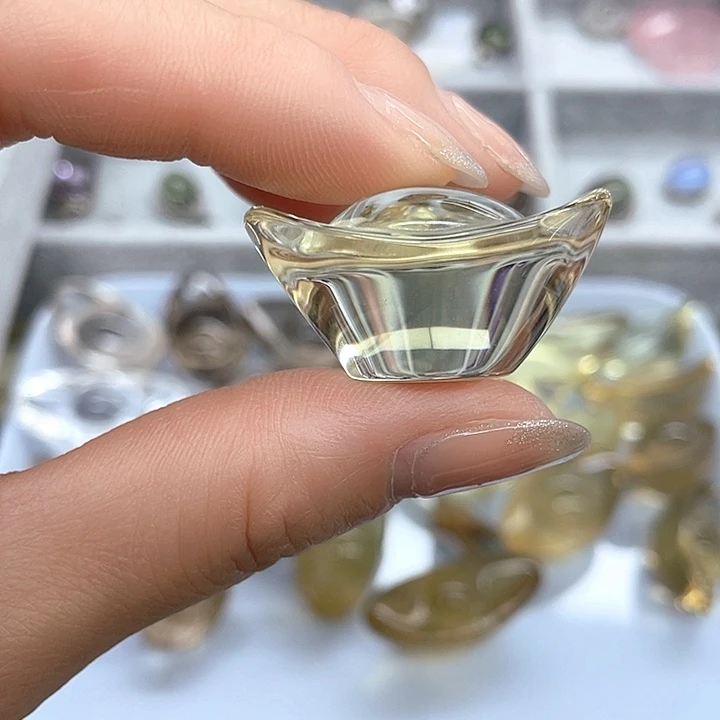 未镶嵌珠宝半成品黄晶3116