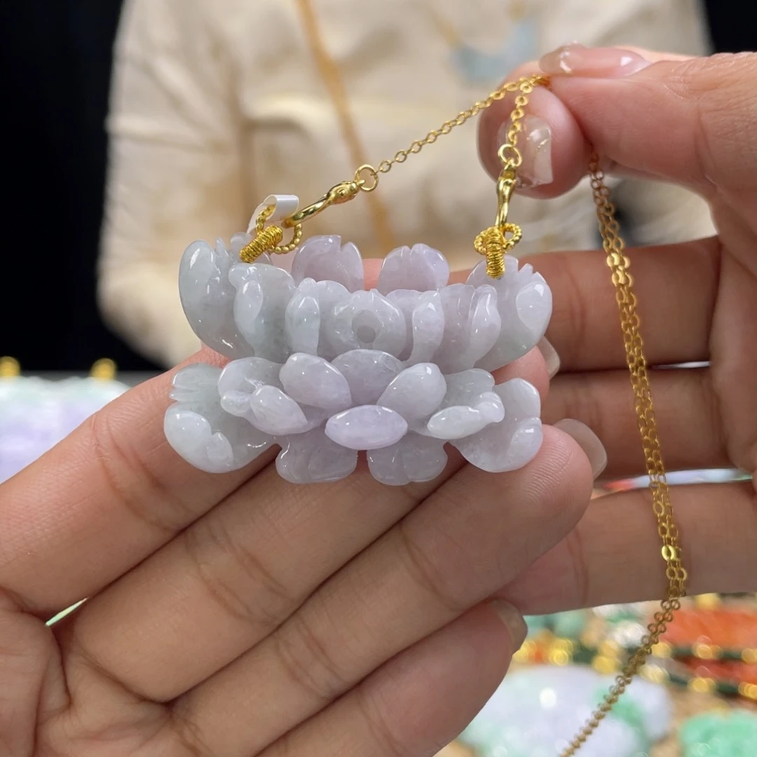 翡翠颈饰未镶嵌代编织