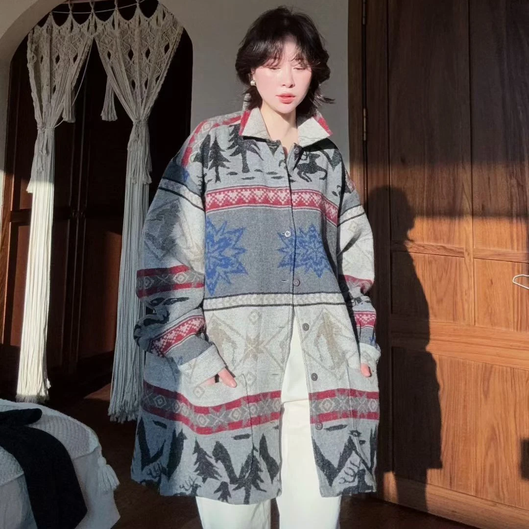 日系复古长袖外套