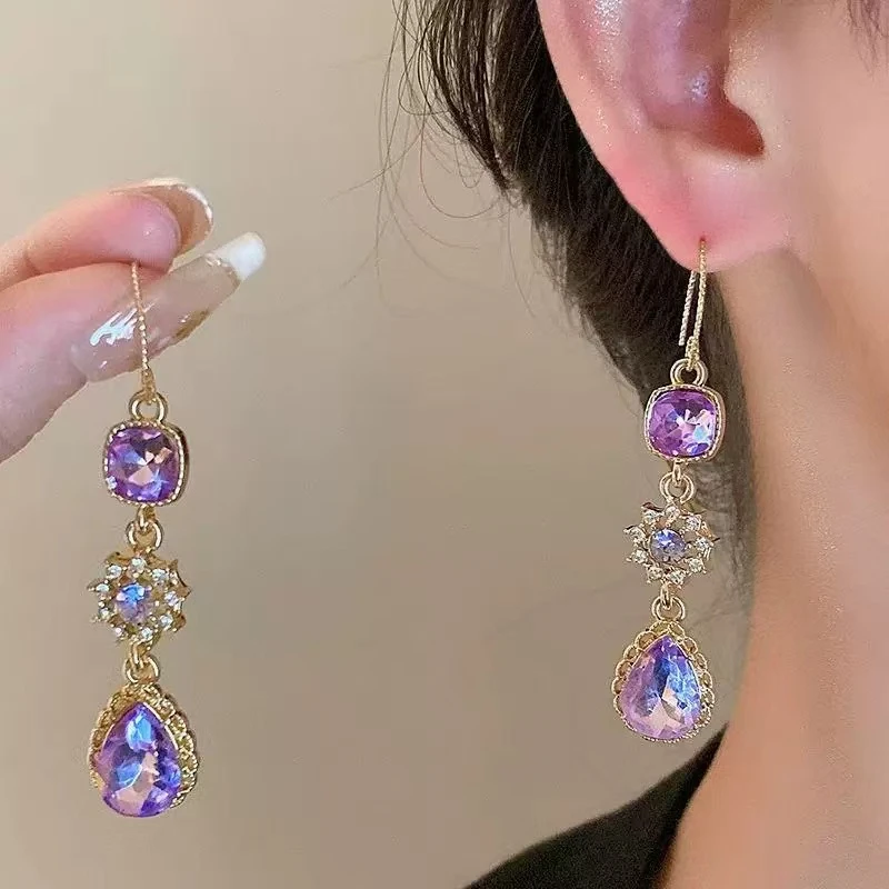 铜合金耳饰 【583】轻奢时尚百搭复古耳钉气质耳饰法式设计感耳饰