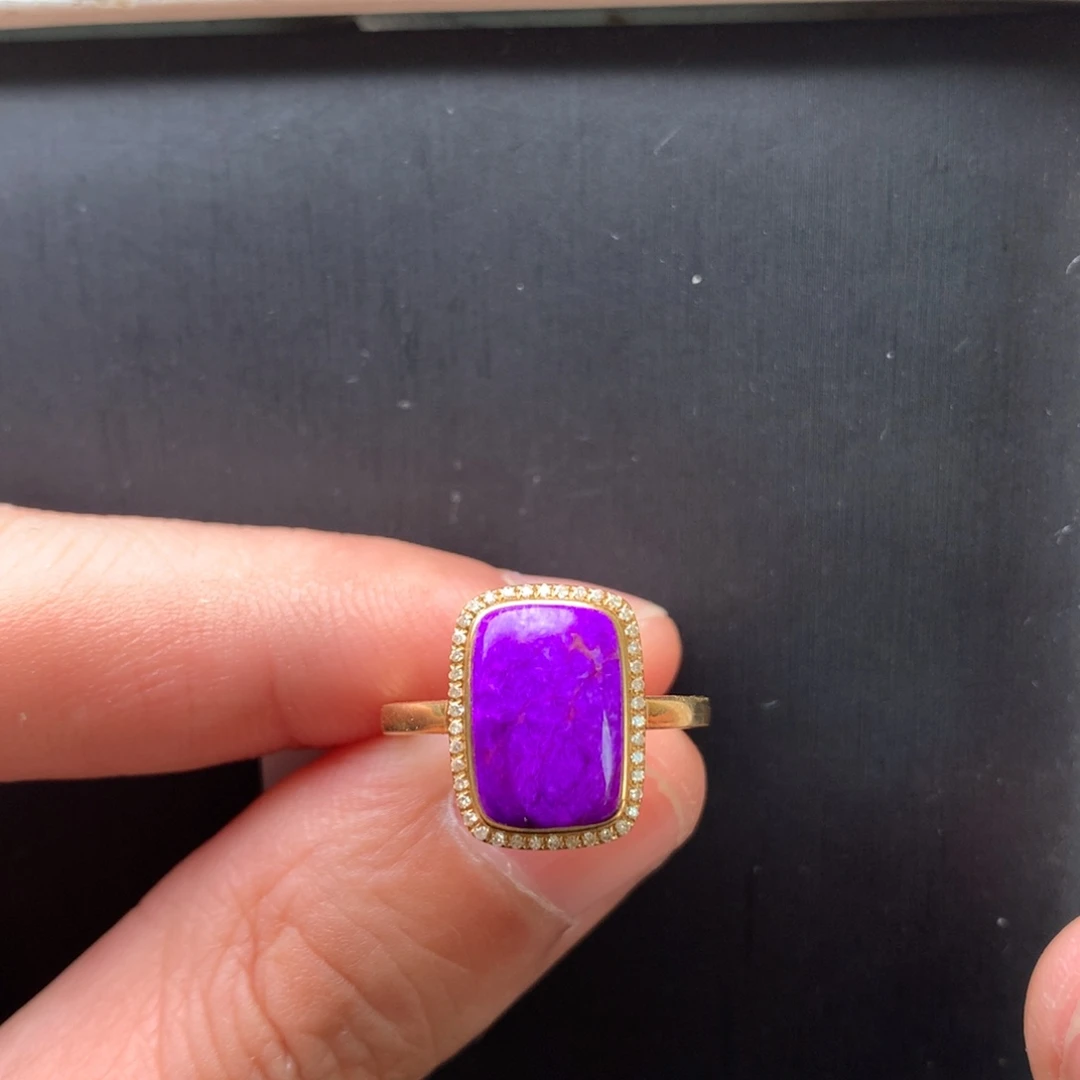 苏纪石（舒俱来）18K金镶嵌戒指