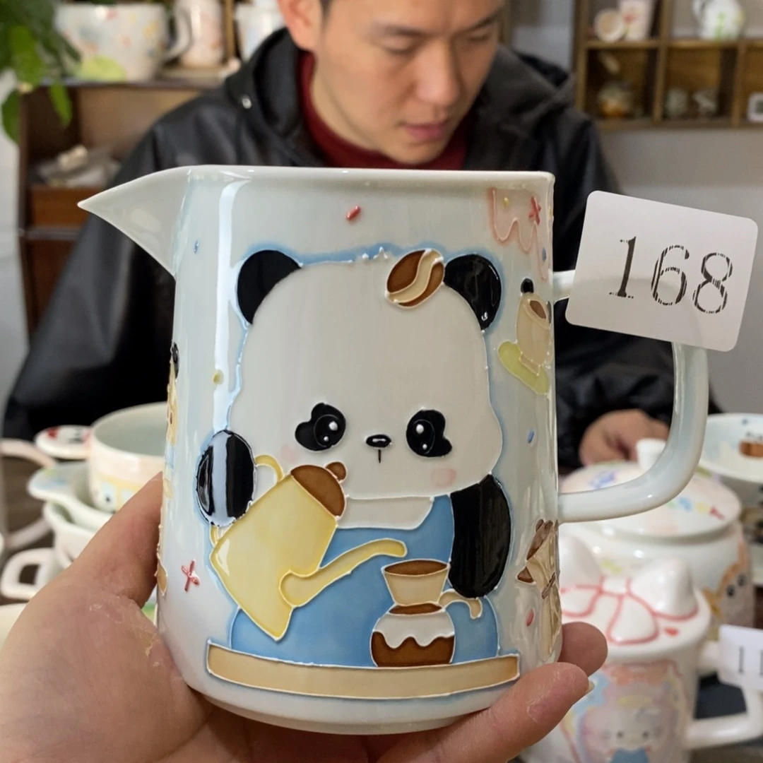瓷片景德镇釉下彩手绘