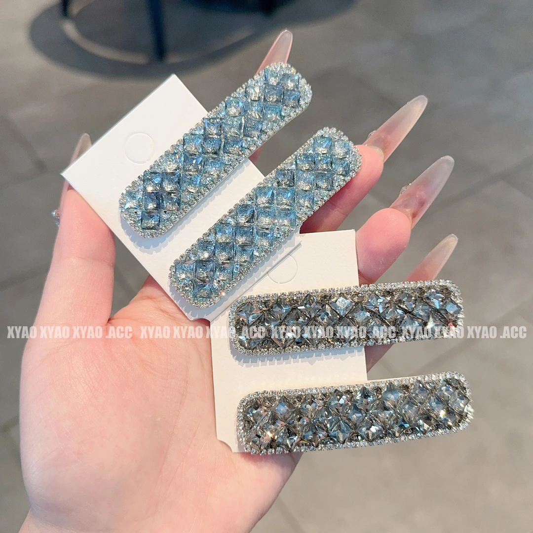 【春日蓝天】冰糖晶石气质通透简约百搭碎发刘海固定闪亮发夹发饰