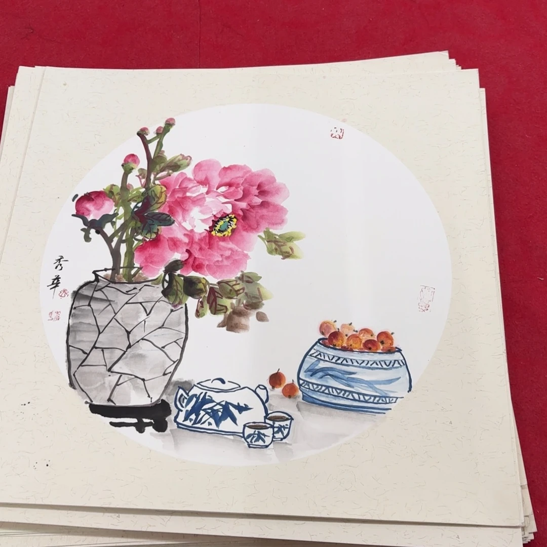 国画花鸟等多种鸟类的