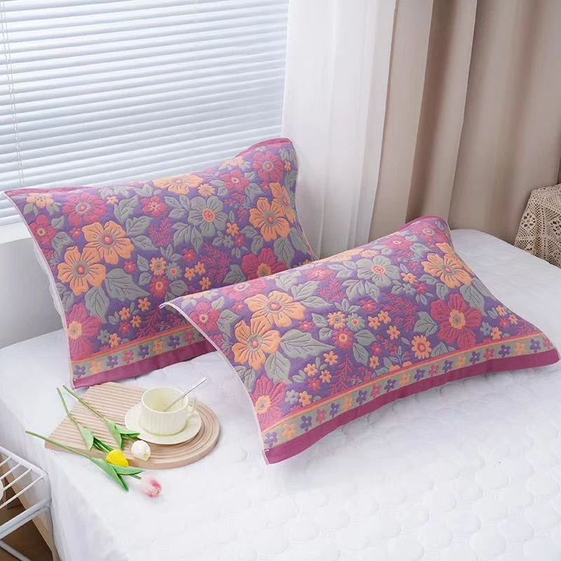 【鑫润厂家补贴】新款加厚成人枕巾一对装52*78高档柔软透气枕头巾