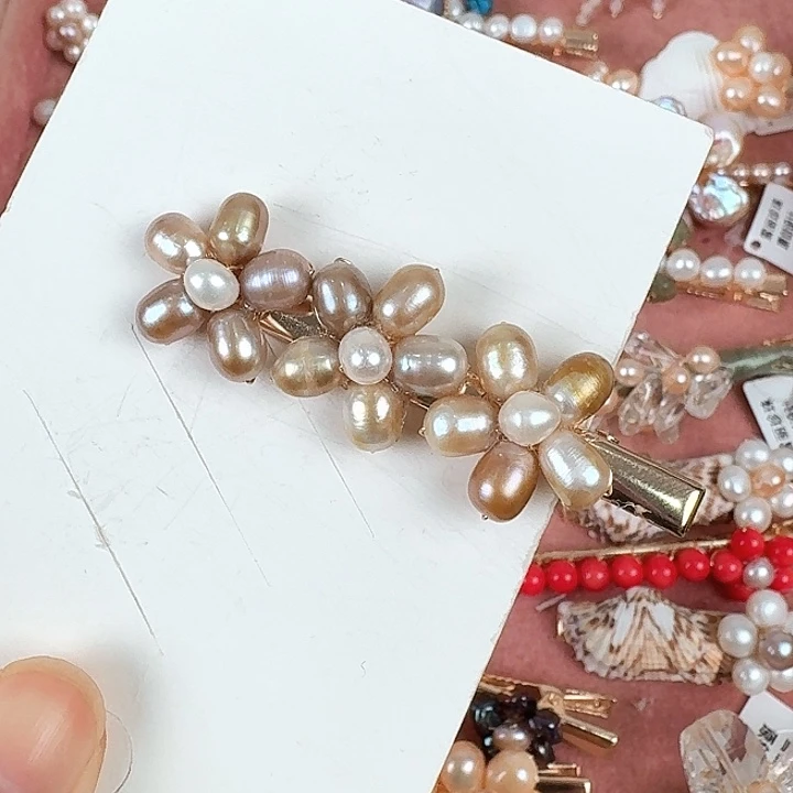 未镶嵌发饰淡水珍珠