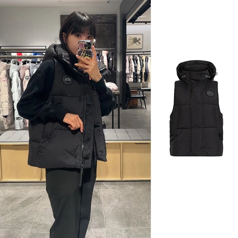 未使用 CANADA GOOSE 黑标连帽羽绒夹克Junction Puffer