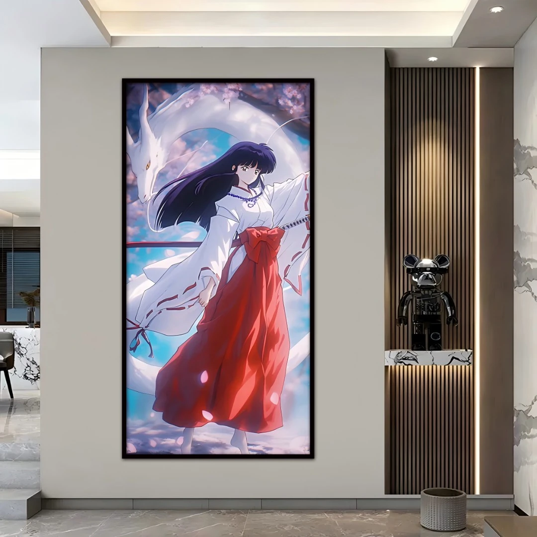 《 桔梗》 客厅卧室背景电竞房装饰画 40*80 清仓