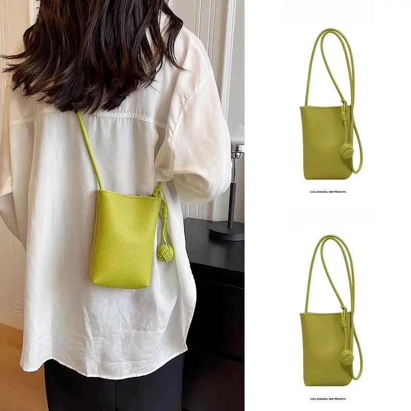 夏天夏季多巴胺斜挎迷你上班杂物小包女2025新款绿色散步手机包gh