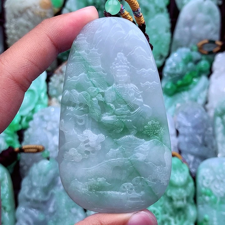 翡翠未镶嵌吊坠(不含链)