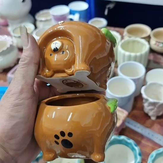微瑕陶瓷盆满12包邮