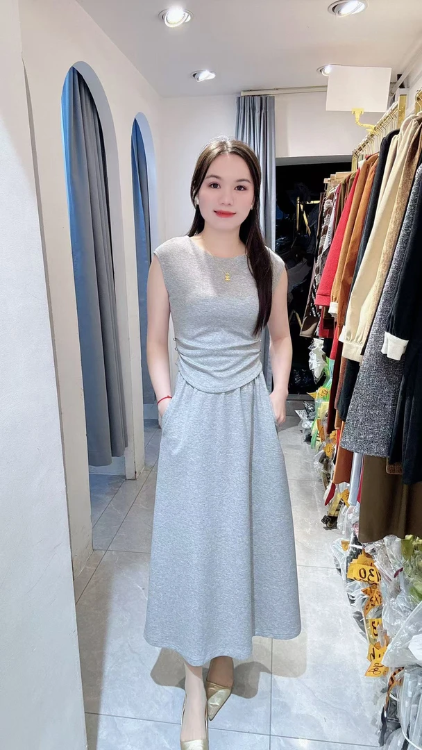 丹妮丝休闲时尚套装显瘦洋气两件套套裙