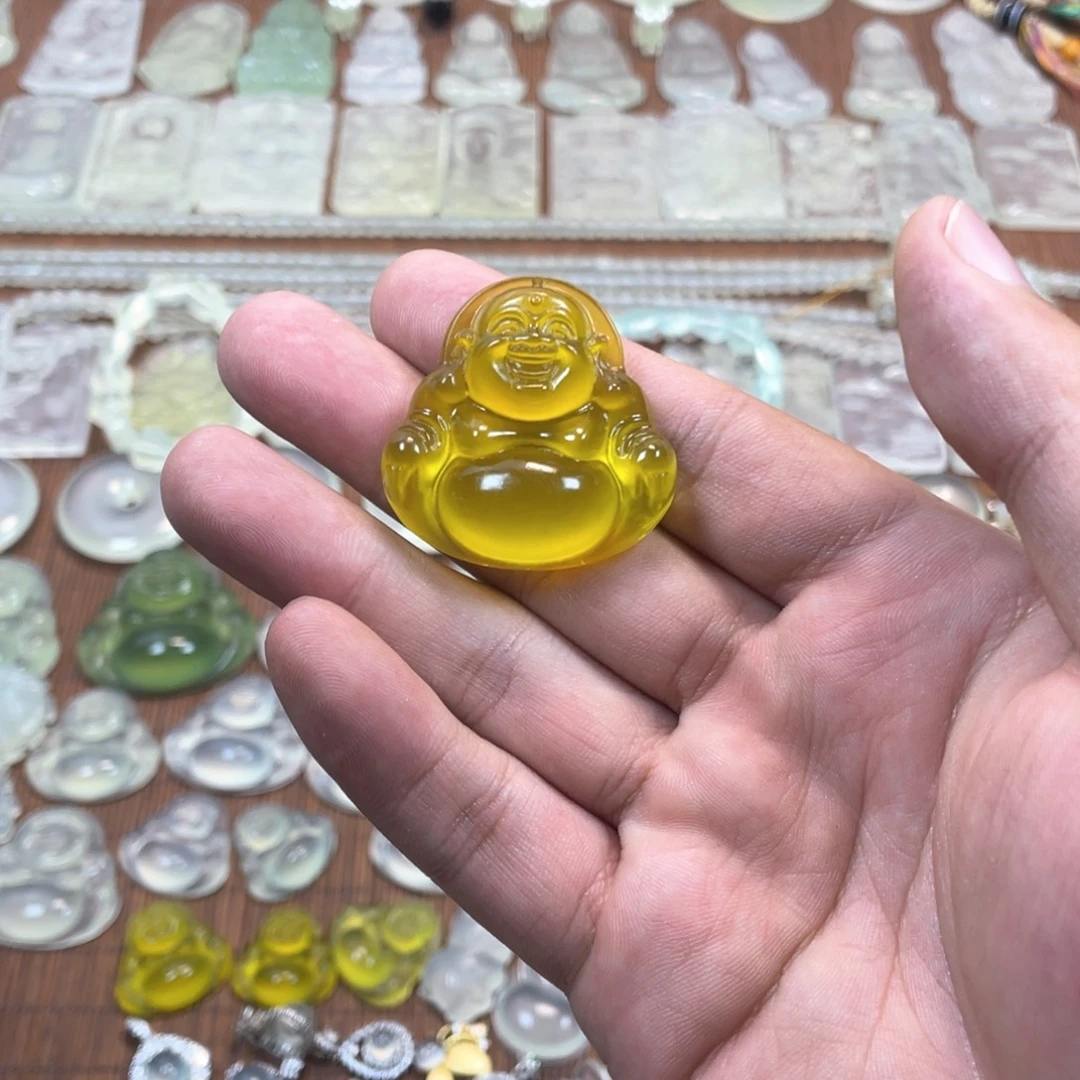 彼***岸蛇纹石玉未镶嵌多样性随机发一