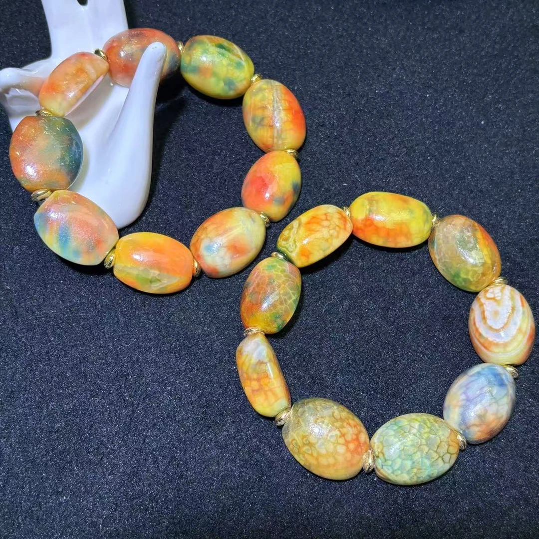 S6878-六彩明珠玛瑙手串-多样性发货只发一件