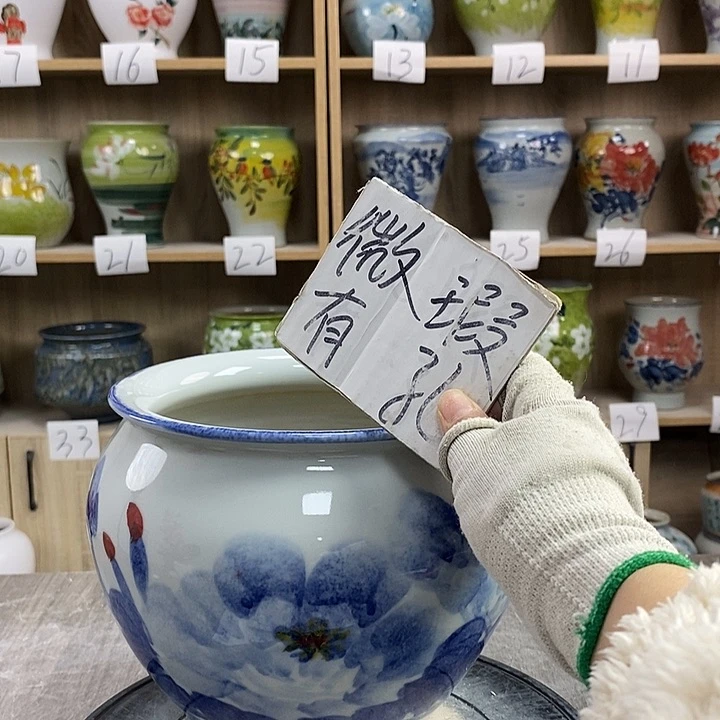 缸13xc景德镇陶瓷花盆