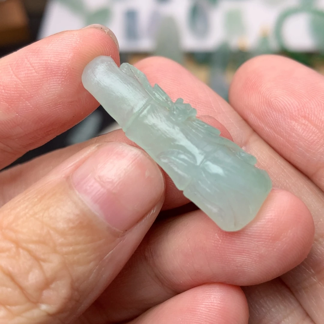 未镶嵌定制翡翠竹节