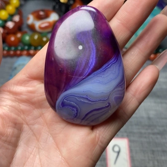 玛瑙/玉髓珠宝奇石未镶嵌朱*啦打孔不退不换