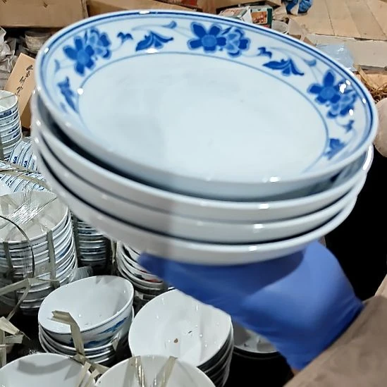 绿泥陶瓷盘子碗啥都有20厘米