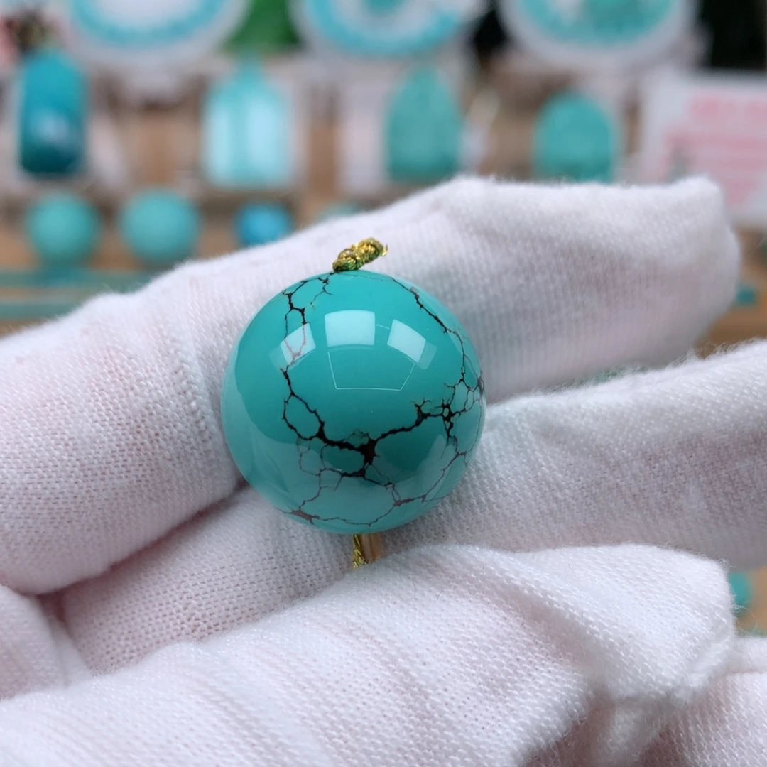 绿松石未镶嵌珠宝奇石20mm