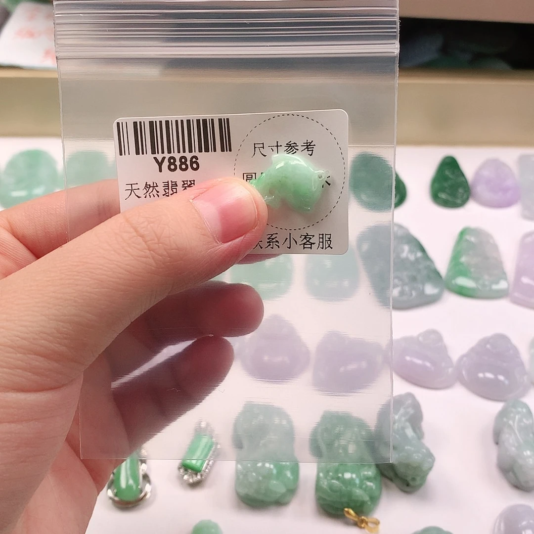 翡翠颈饰未镶嵌海豚