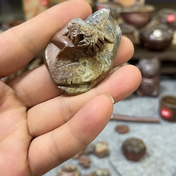 阿***仔瓷片备前香插茶杯茶盘