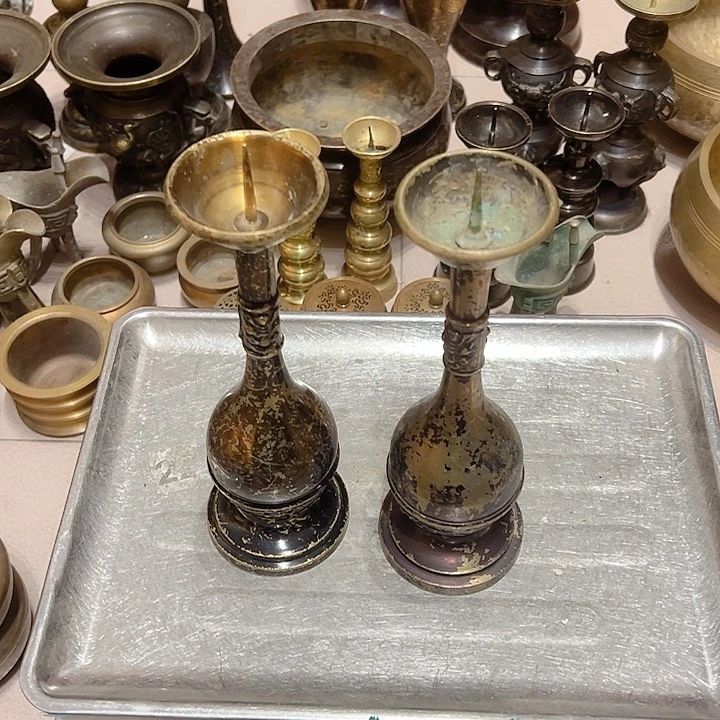 酉**心黄铜摆件工艺品，