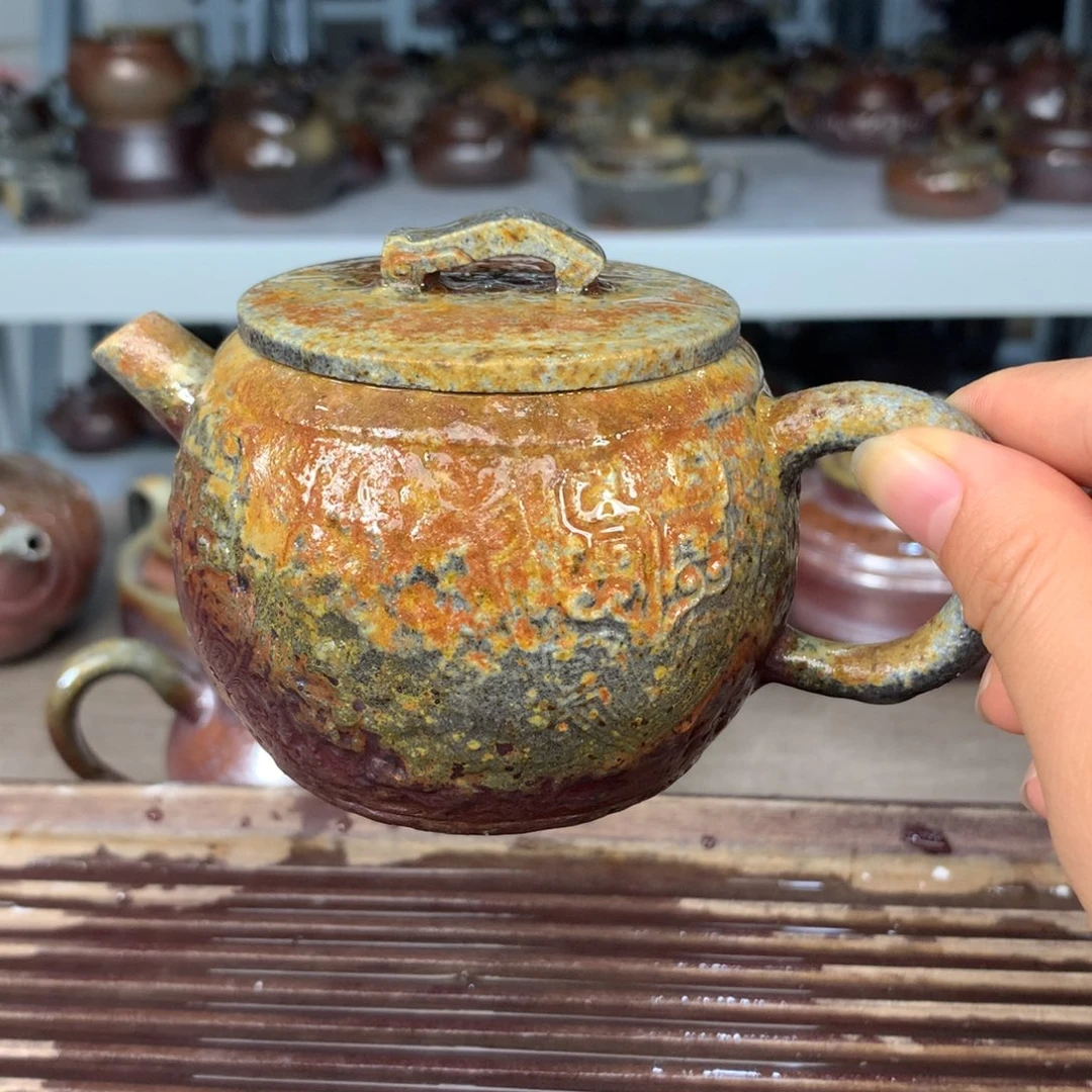 紫砂茶壶纯自然柴烧