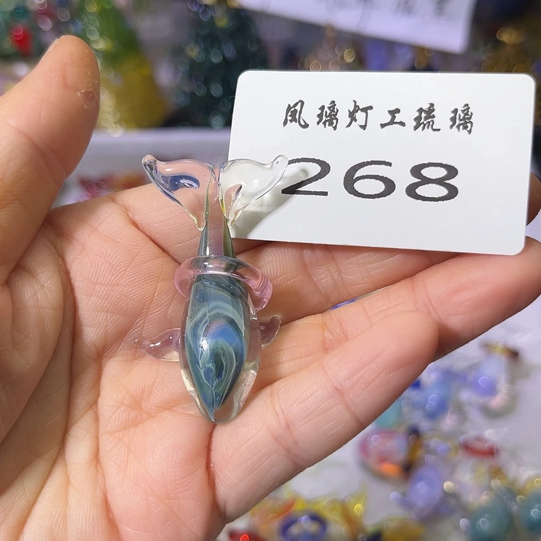 ゛***๓玻璃颈饰268鲸鱼吊坠