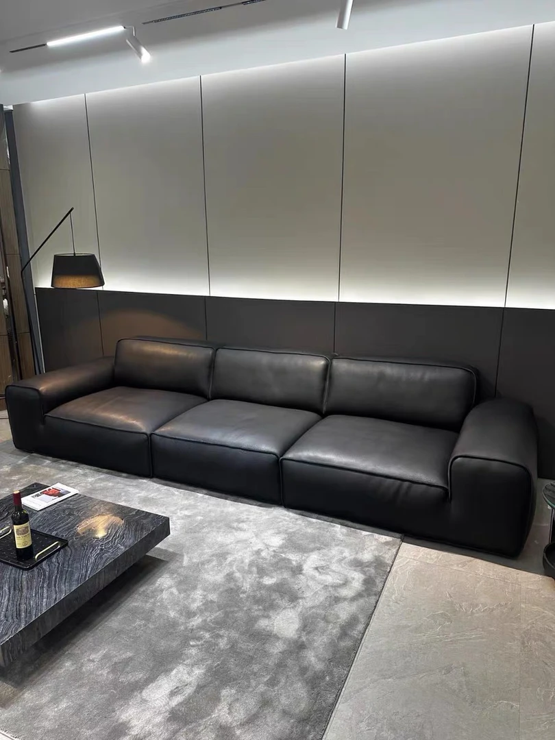 【大黑牛3.0】进口全青皮牛皮艺客厅沙发意式软硬适中